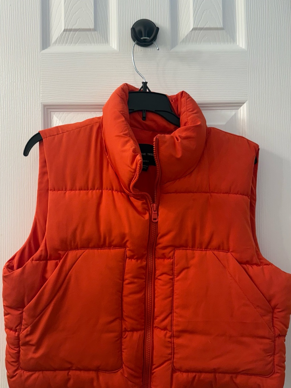 Women’s Orange/Red Puffer Vest - Unbranded